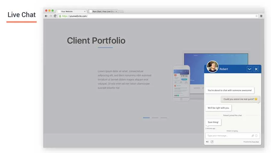 pure-chat wordpress plugin