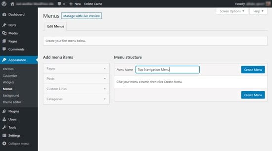 Create Custom WordPress Navigation Menus