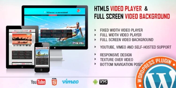 Video Player and Full-Screen Video Background