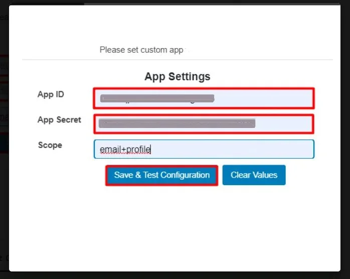 WeChat app settings
