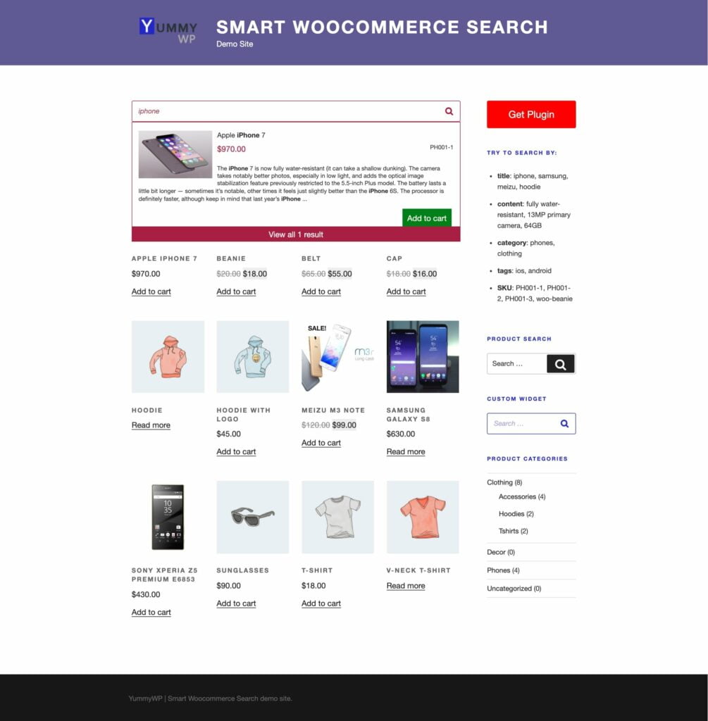Smart WooCommerce Search