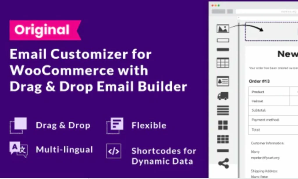 Email Customizer for WooCommerce with Drag and Drop Email Builder