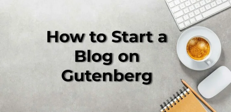 start blog on Gutenbberg