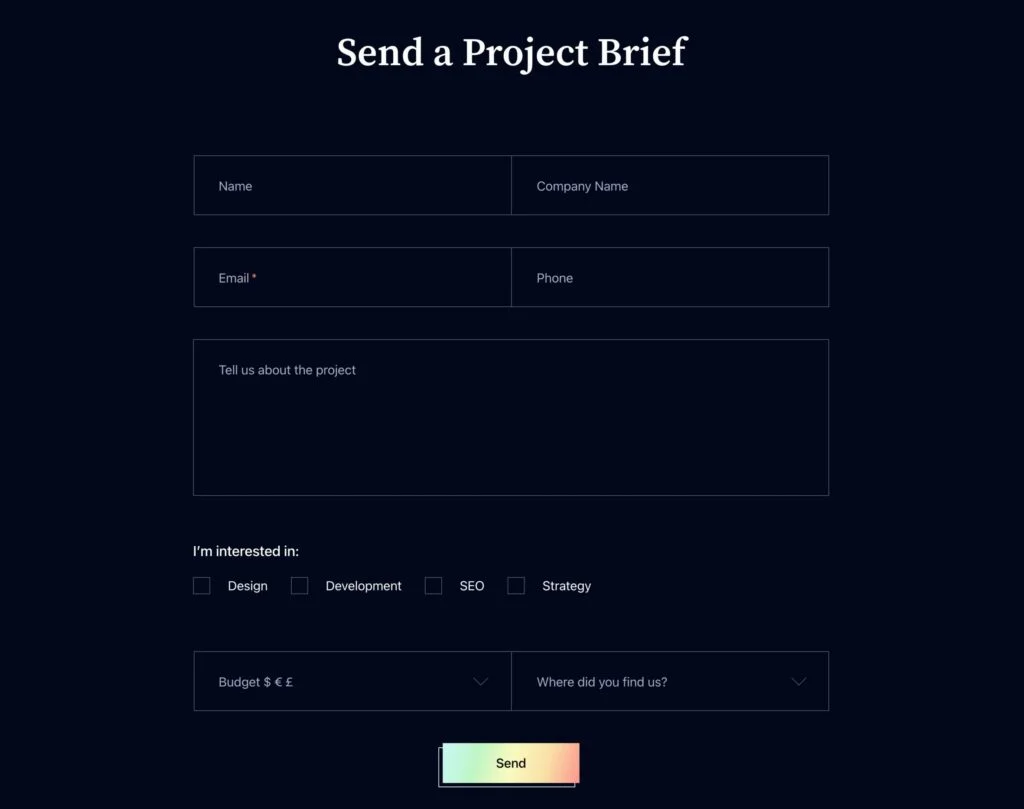 Elementor-landing-page-contact-form-cta