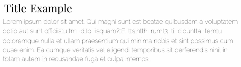 Playfair Display Raleway Thin Best Font Combinations