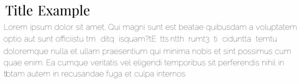 Playfair Display Raleway Thin Best Font Combinations