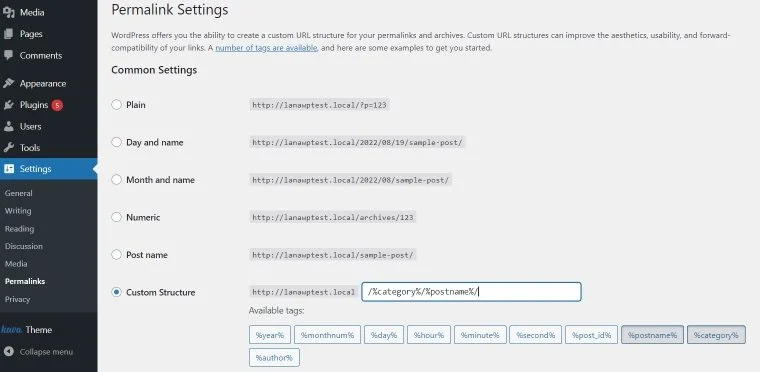 basic seo settings in wordpress