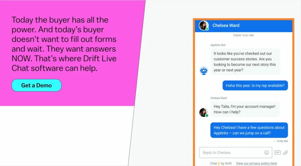 Drift live chat plugin for WordPress