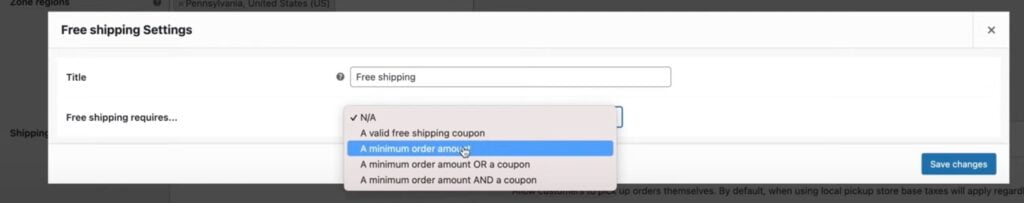 Free-shipping-settings