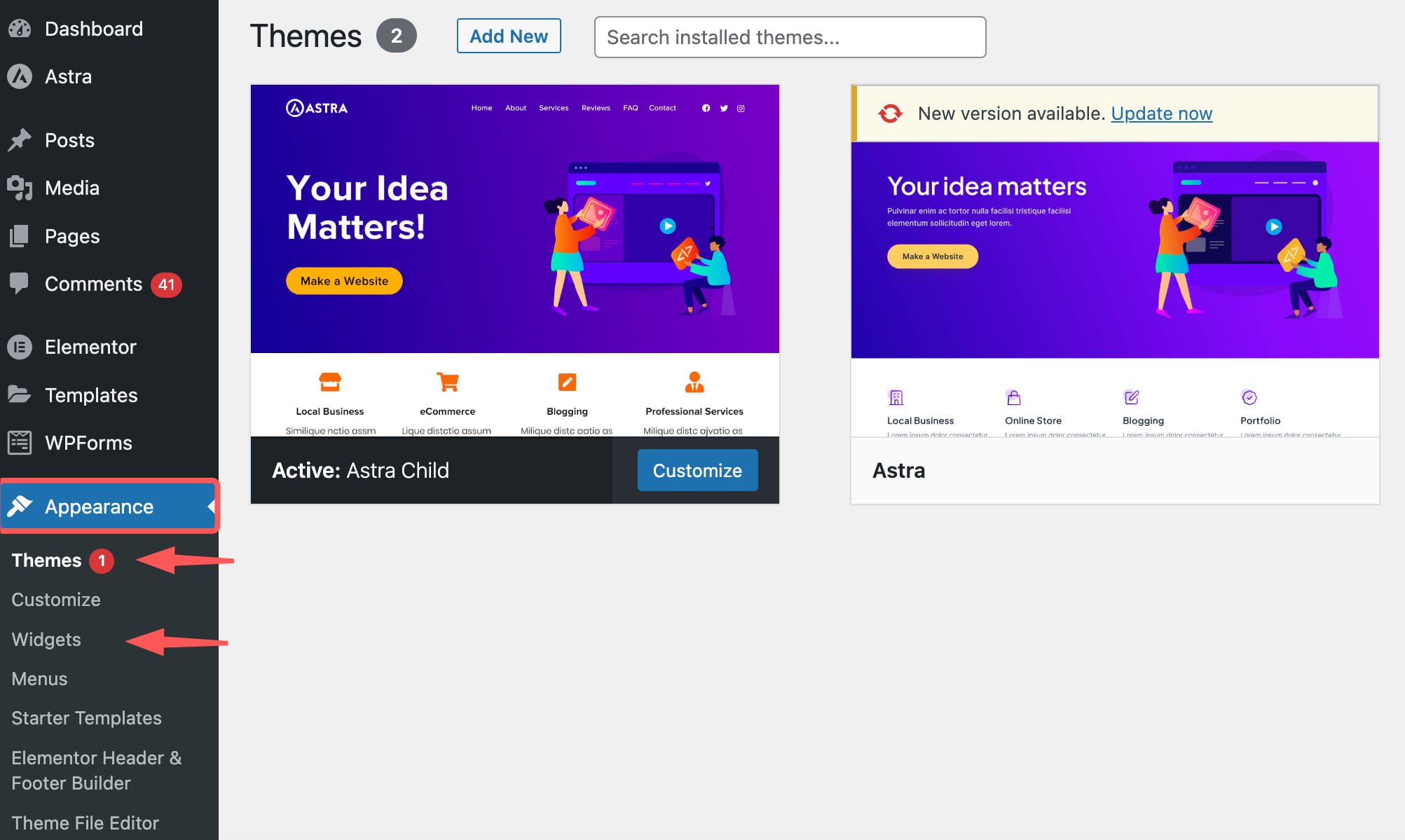 What is the Front End in WordPress?