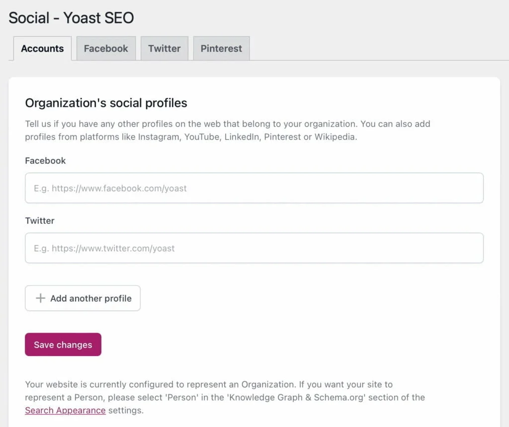 Yoast SEO advanced social media 