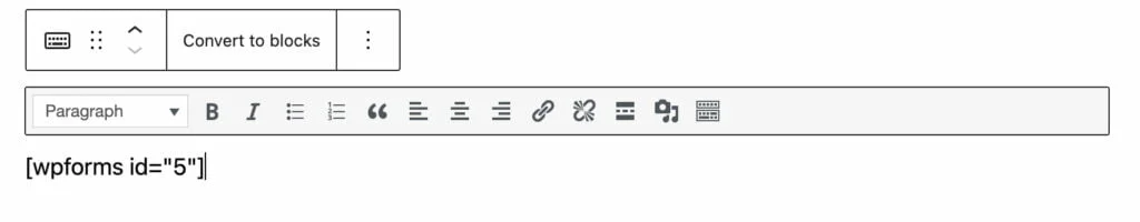 wp-classic-editor-shortcode