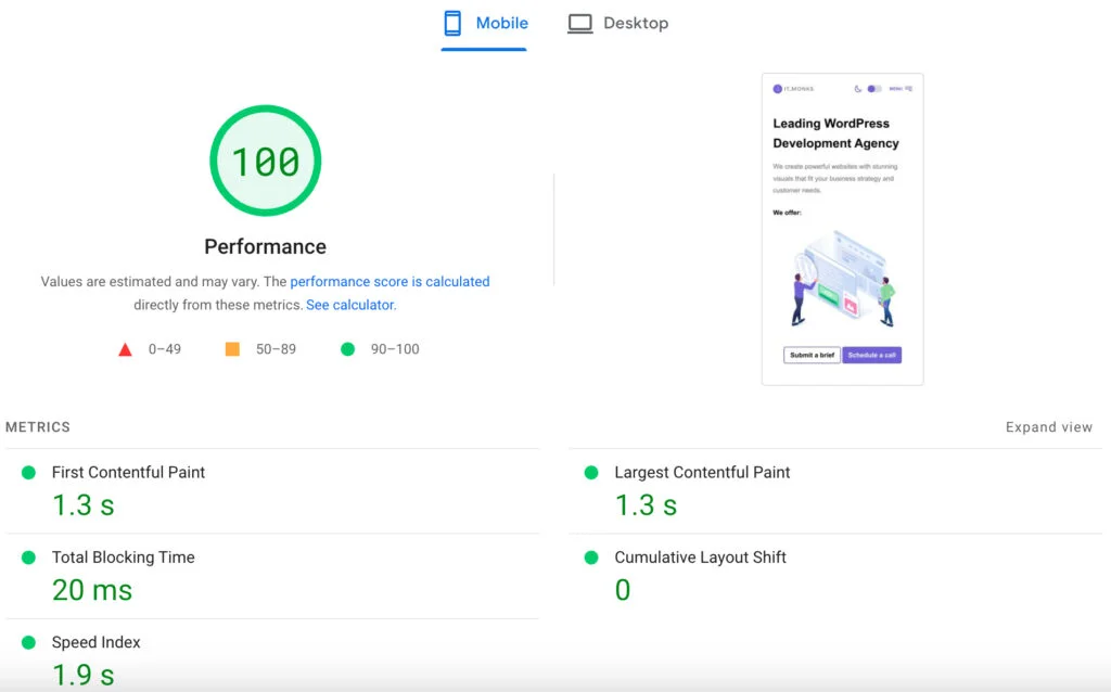 ITMonks-pagespeed
