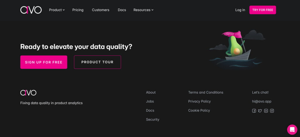 web design footers