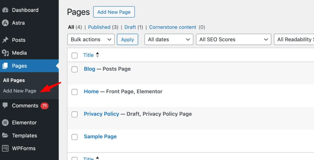 duplicate page in wordpress
