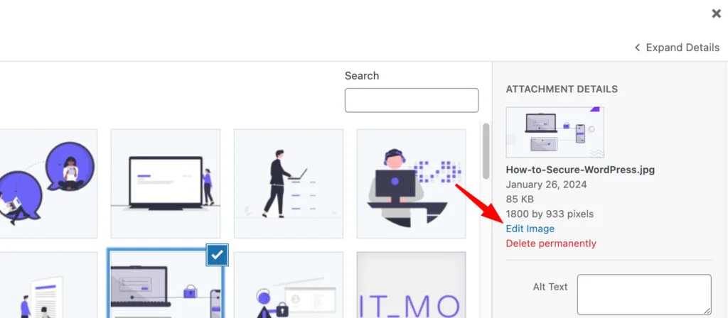 featured image size in wordpress
