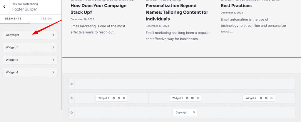 edit wordpress footer
