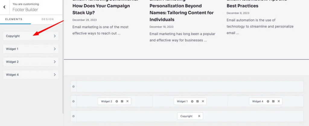 edit wordpress footer