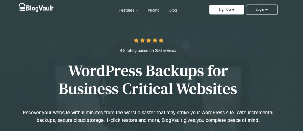 WordPress backup plugin