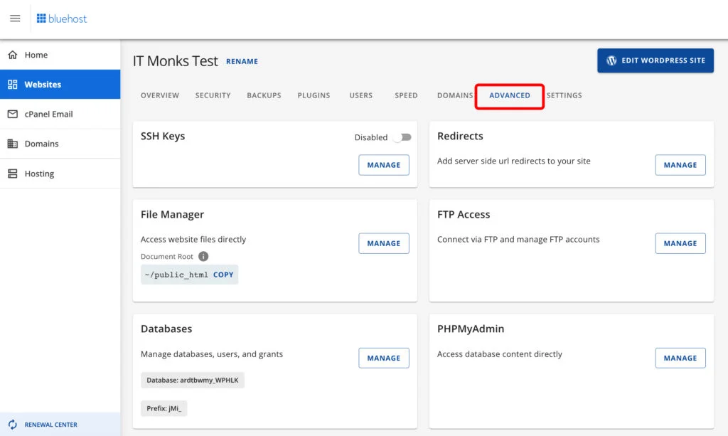 backup for wordpress
