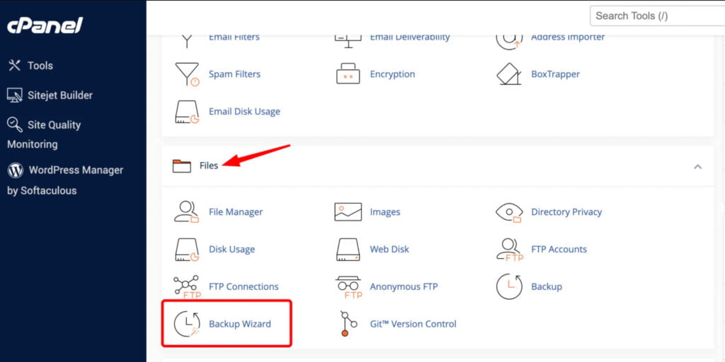 backup your wordpress site