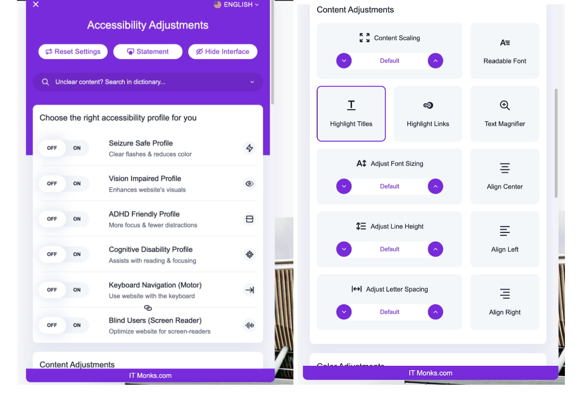 WordPress Website Accessible