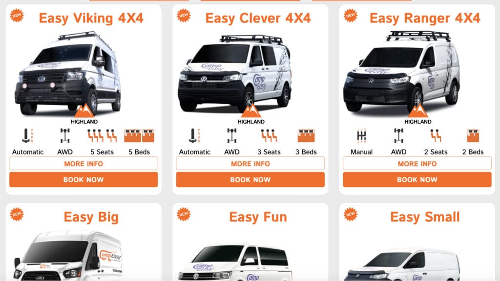 CampEasy old website