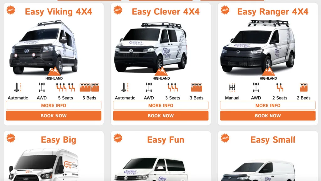 CampEasy old website