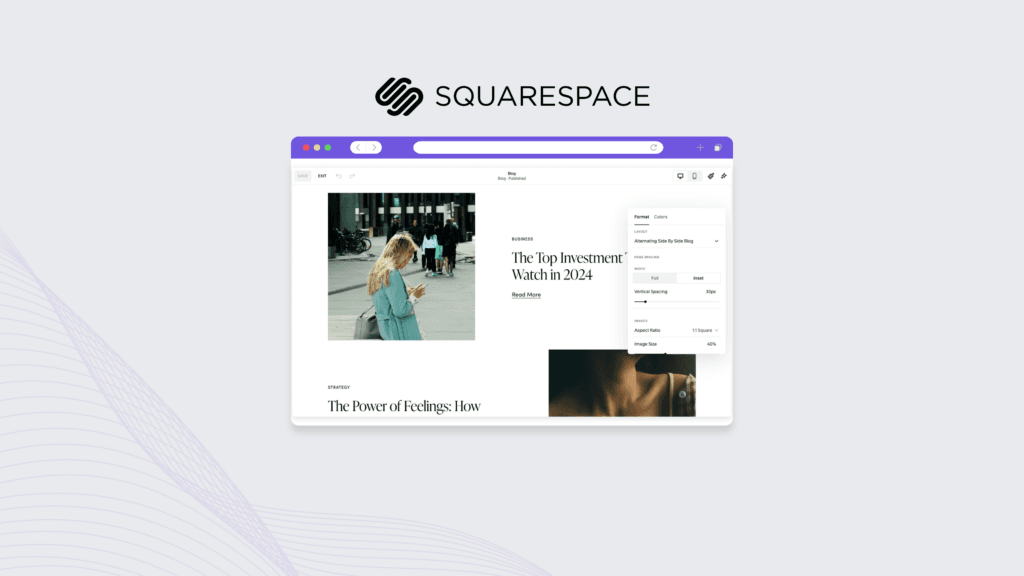 Squarespace website builder