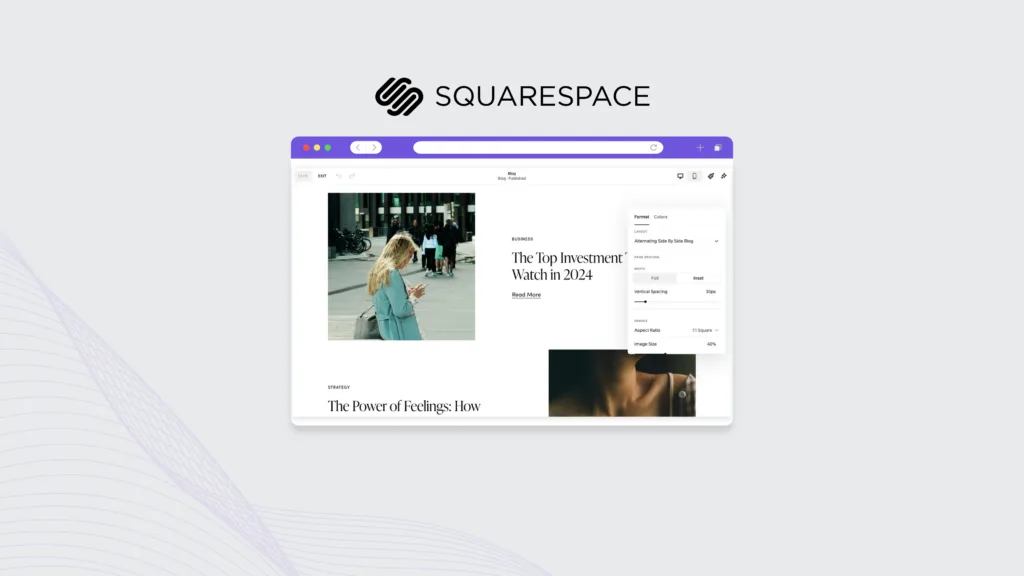Squarespace website builder