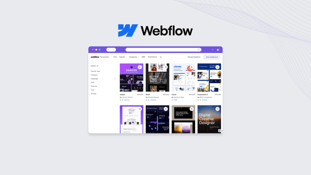 Webflow website builder