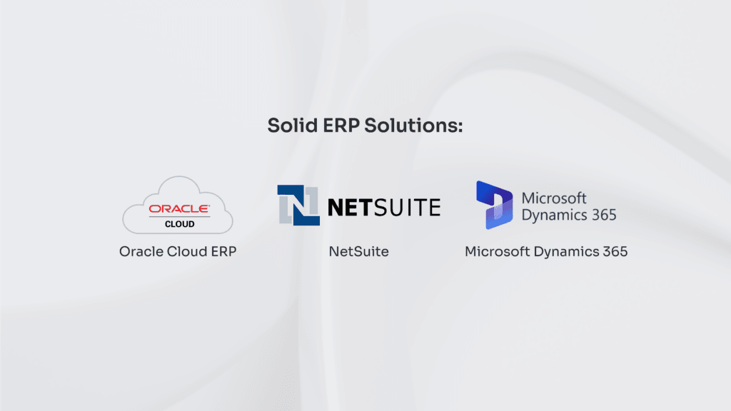 solid ERP solutions