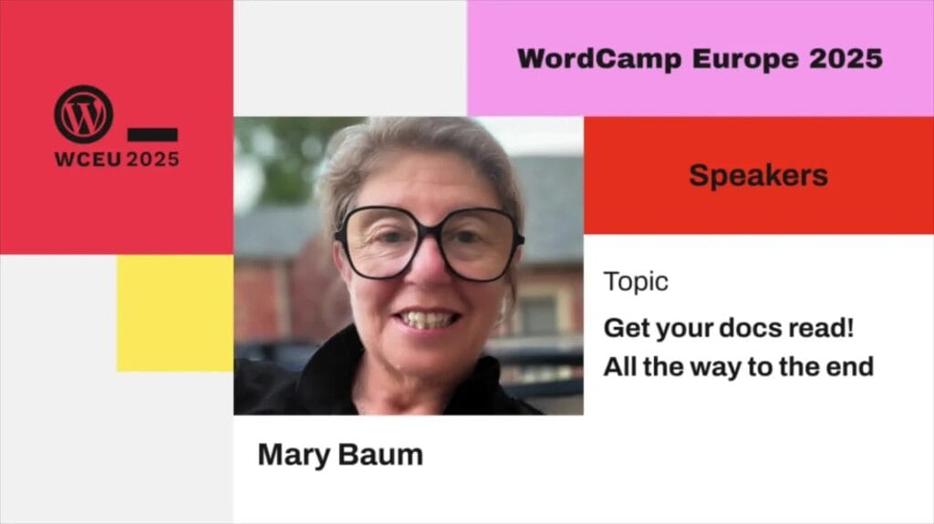 Mary Baum’s presentation at WCEU2025
