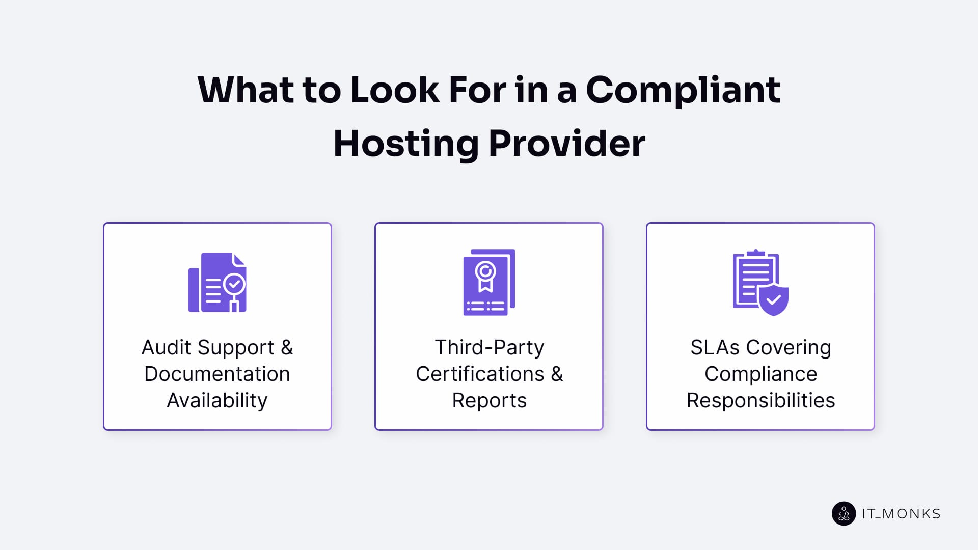 What to Look For in a Compliant Hosting Provider