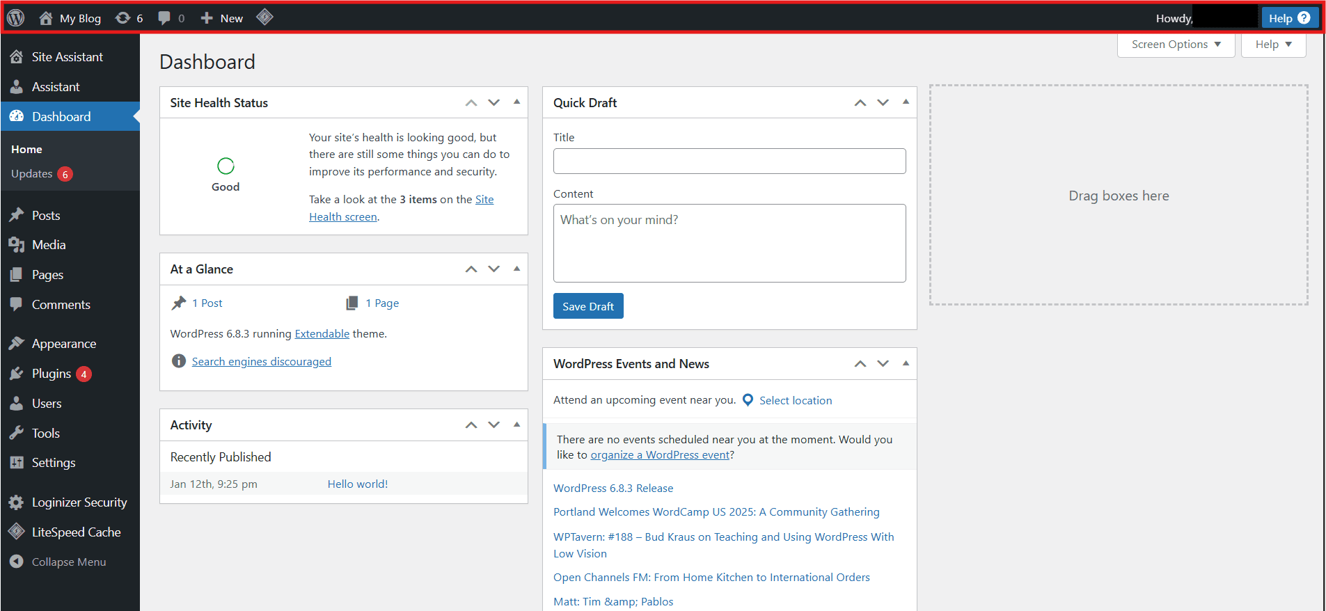 Admin Command Bar What is the WordPress Admin Dashboard?