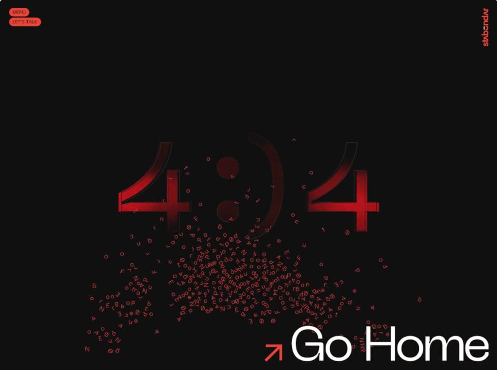 404 Letters Animation from Stas Bondar '25