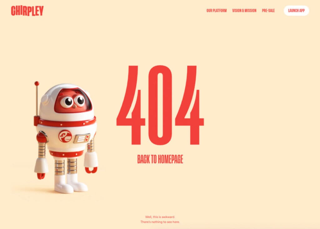 Chirpley - 404 error page