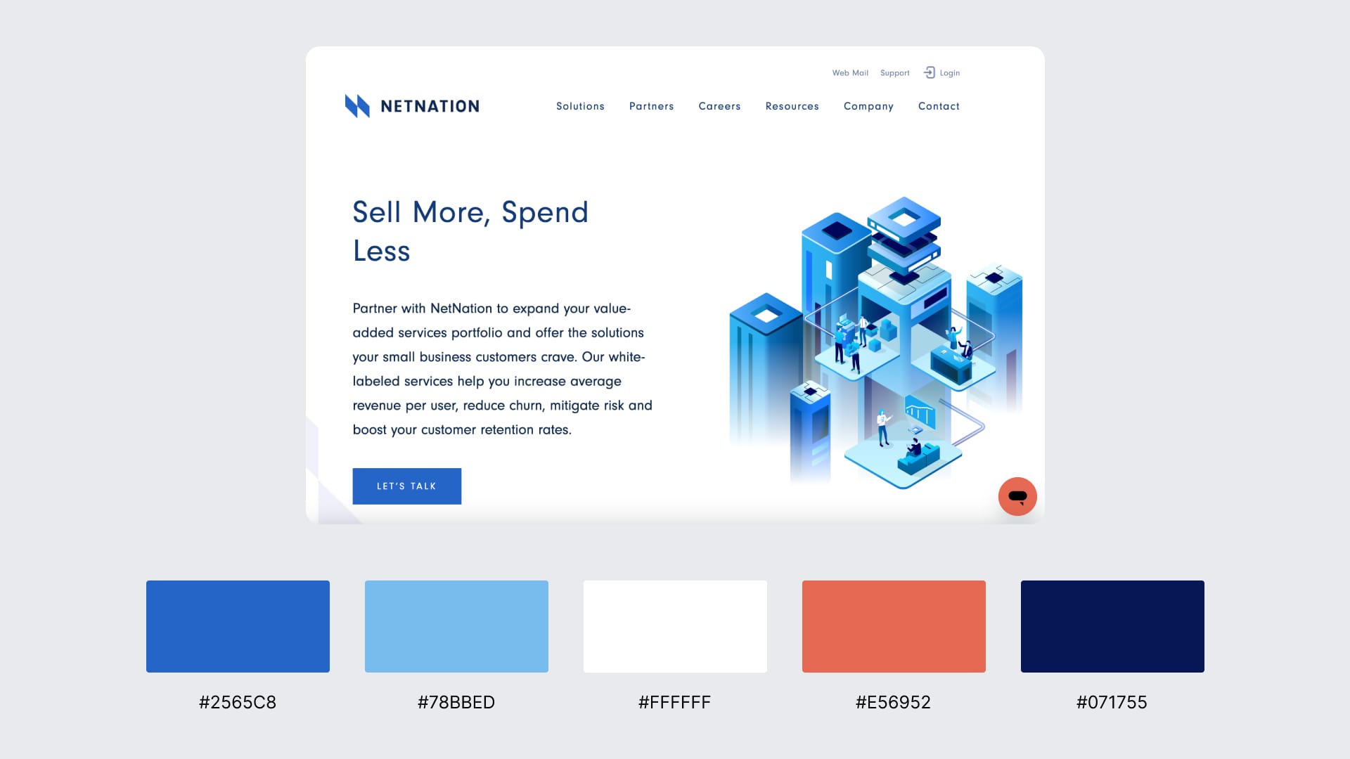 Monochromatic Blue Palette (netnation.com)