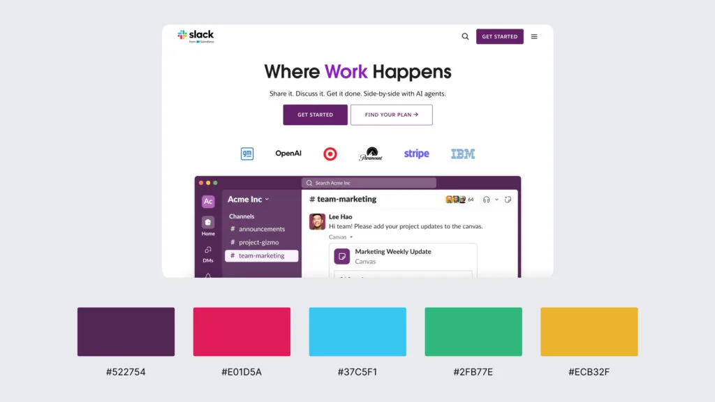 Tetradic Purple, Green, Yellow & Red (slack.com)