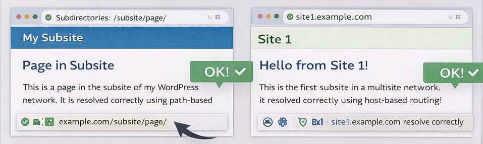 validate routing behavior