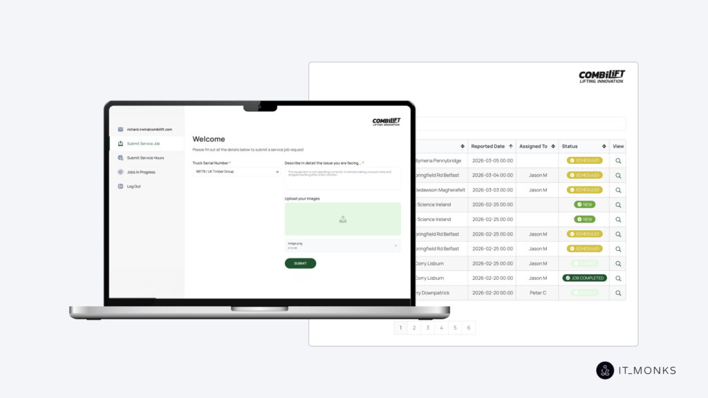 Combilift service job portal project