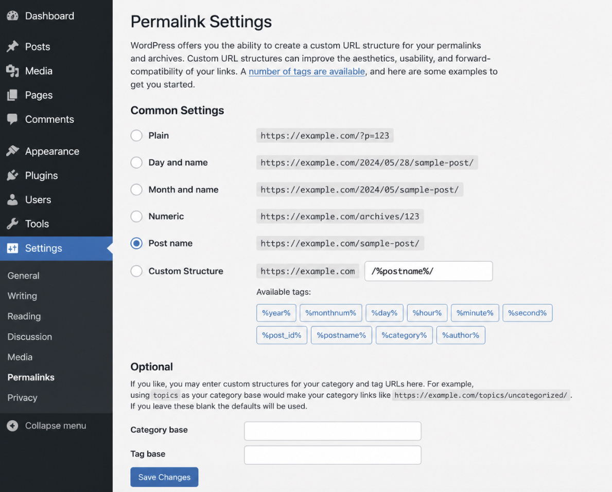 WordPress Permalinks After Migrating from Squarespace