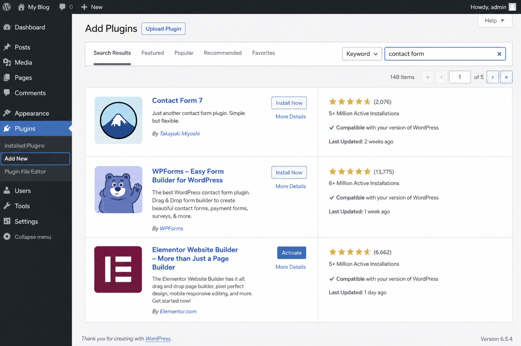 add-plugins-WordPress