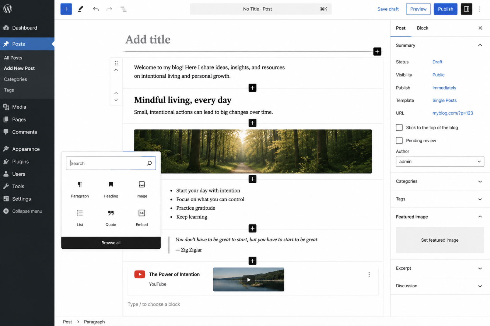 Write Your First Blog Post