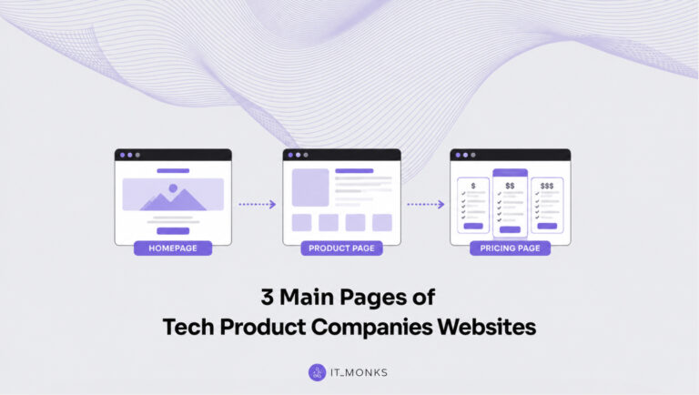 Main Pages of Tech Product Companies