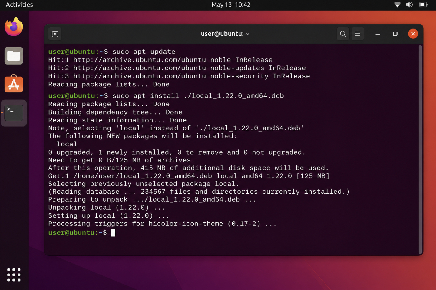 Debian-based Linux package installing