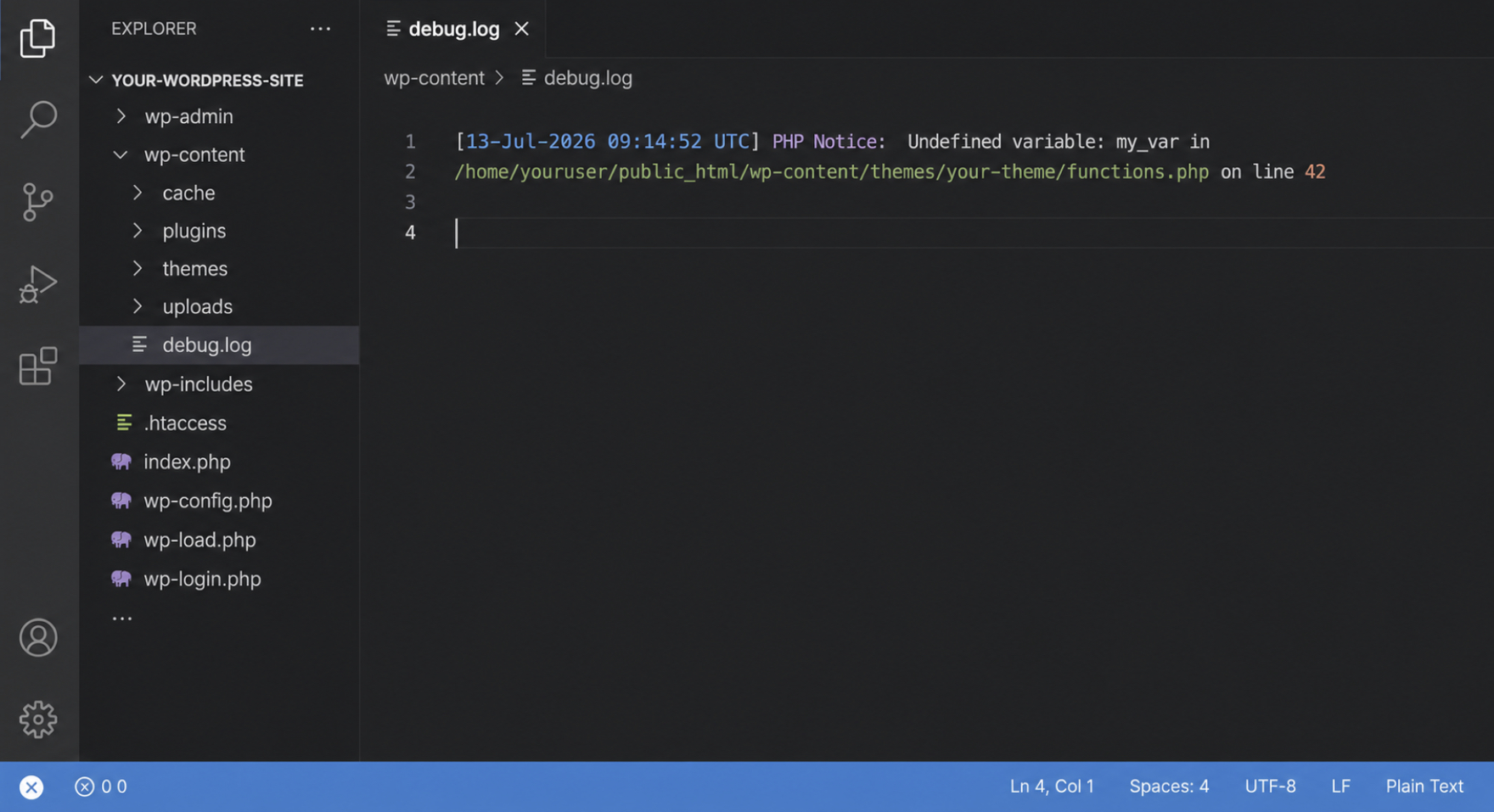 WP_DEBUG_LOG