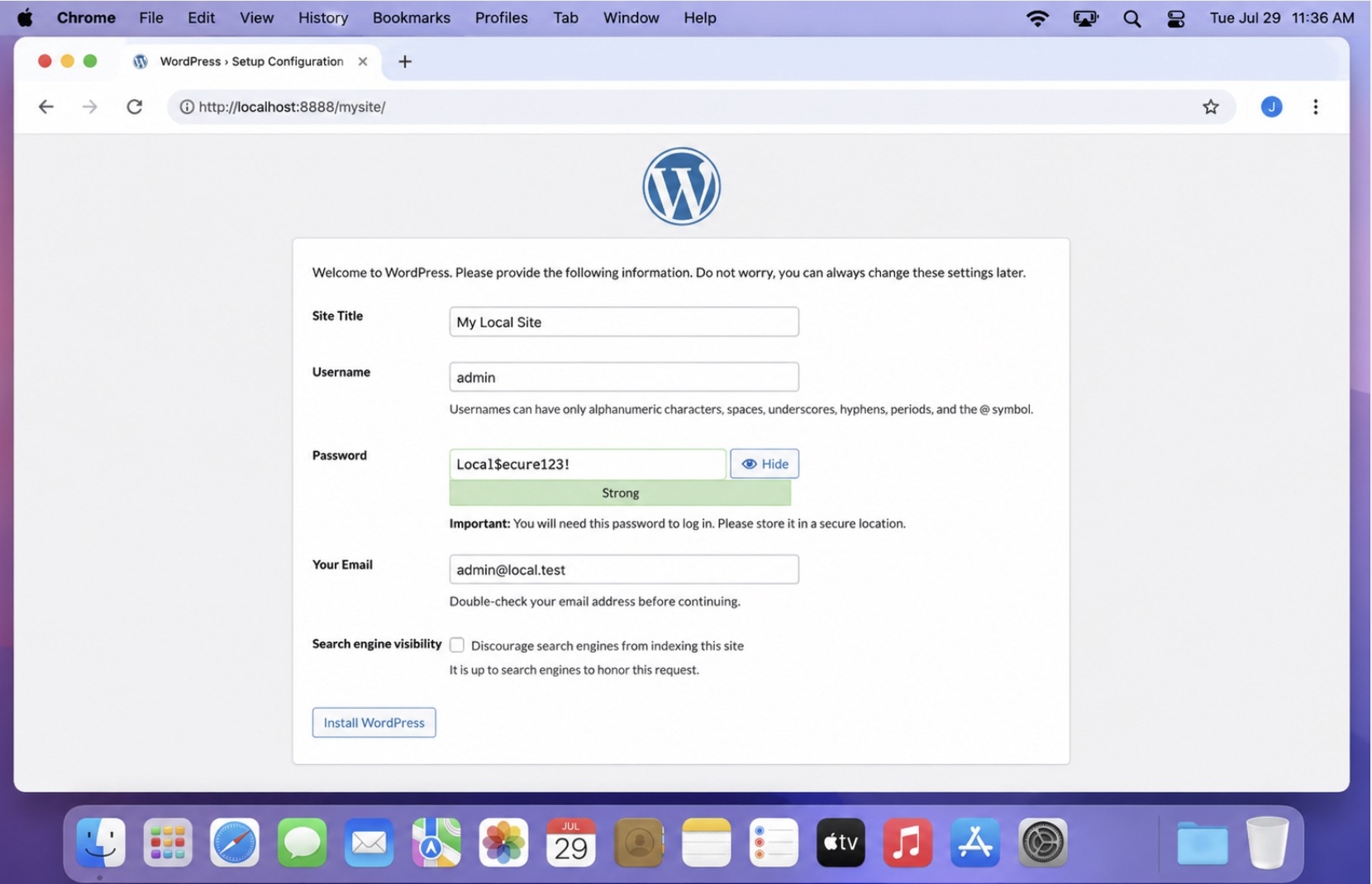 WordPress Installer