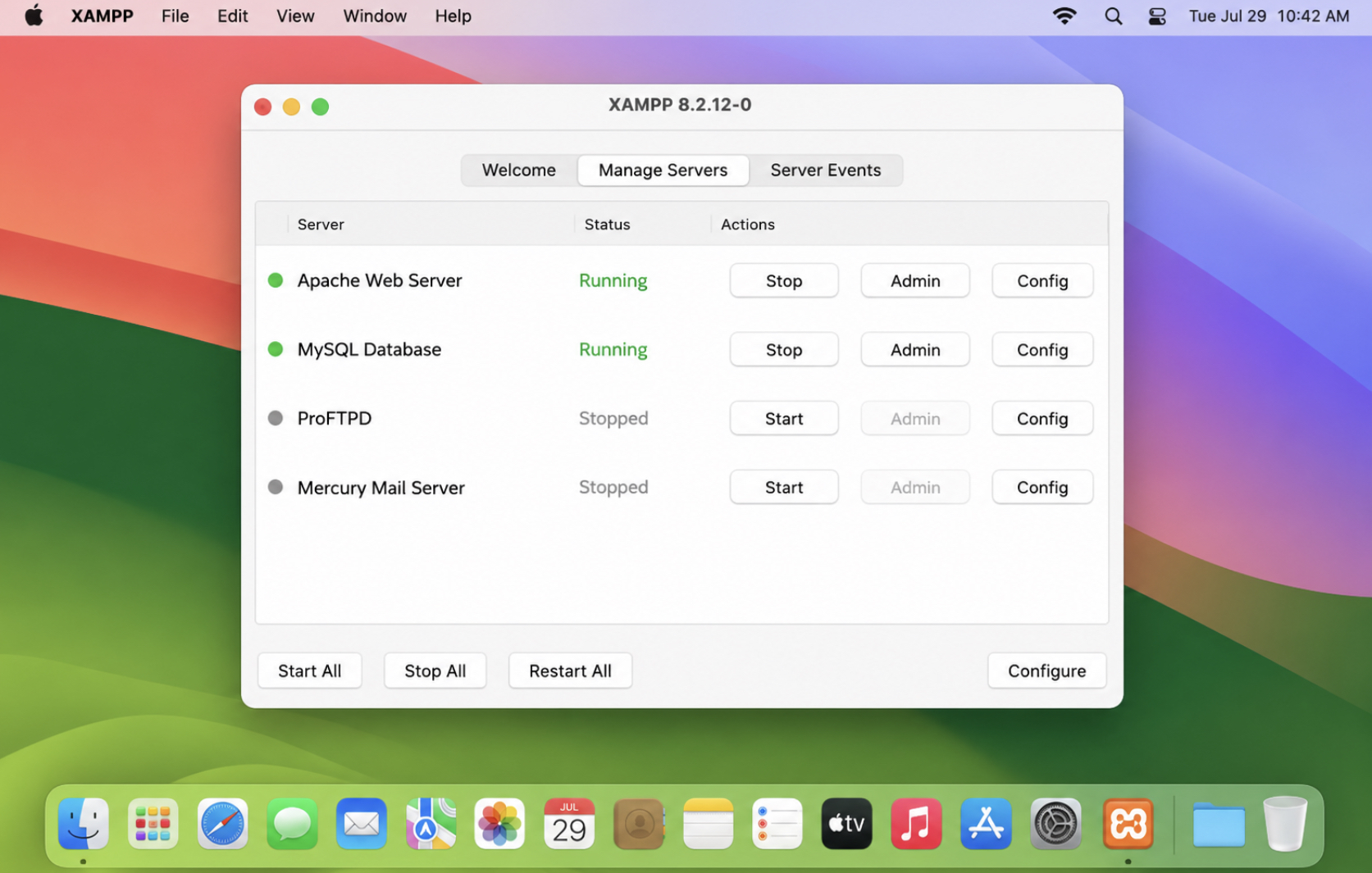 XAMPP Route on a Mac