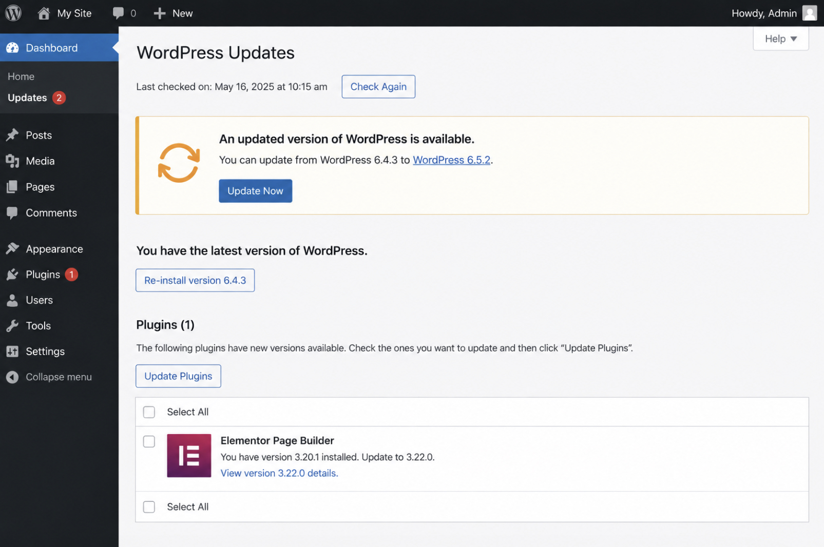 How to Update WordPress to Fix a REST API Bug
